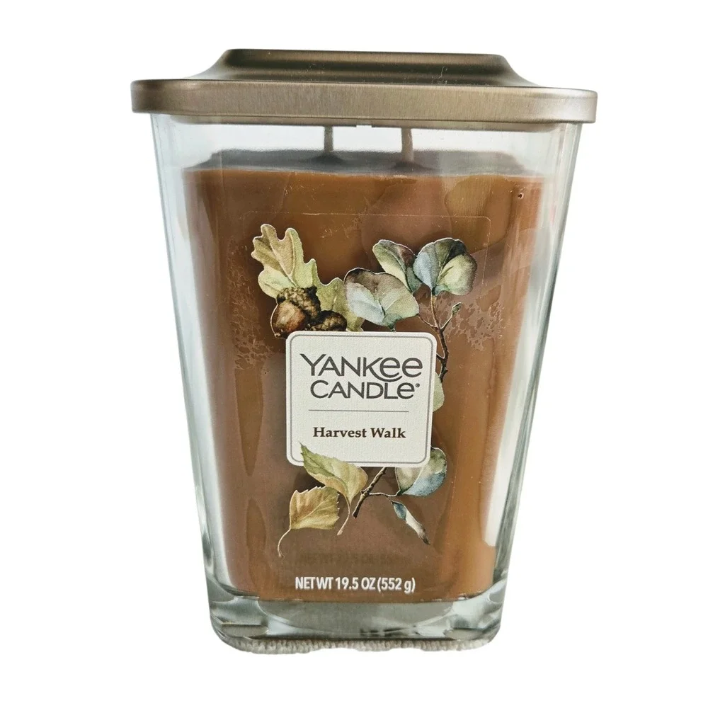 Yankee Candle Harvest Walk Large 19.5‎ oz Platform Square Jar NEW